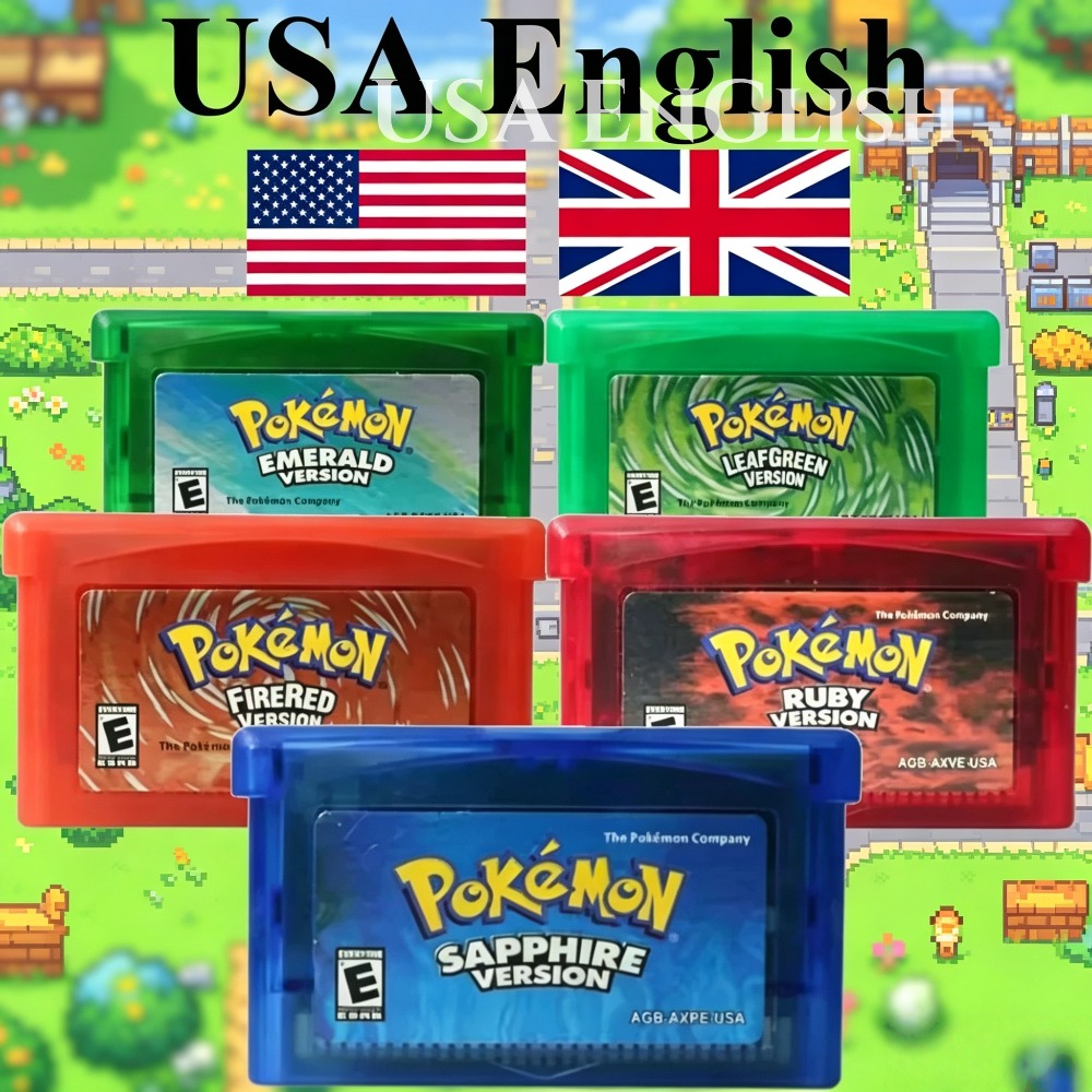 Gaming Console And - Gra GBA Pokemon Series 32-bitowy kartridż