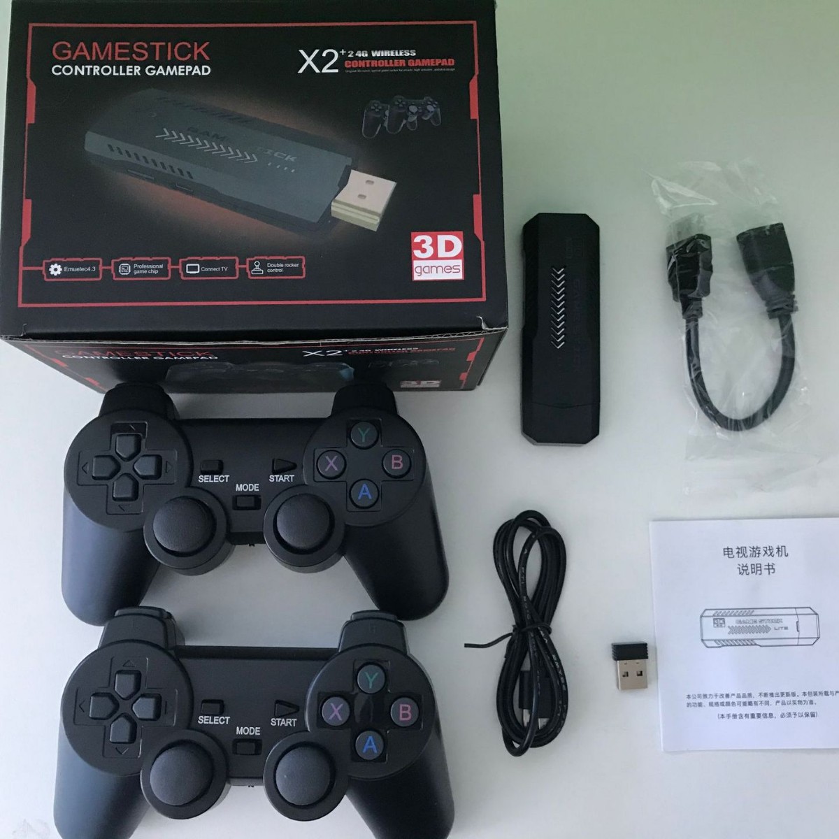 Gaming Console X2 - Konsola do gier retro X2, bezprzewodowe