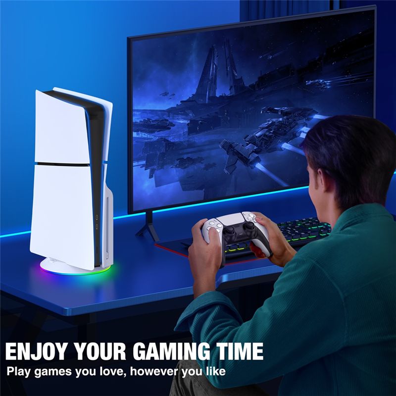 AED7-Pionowa Podstawka z Oświe – Gaming Console Holder recenzja i cena