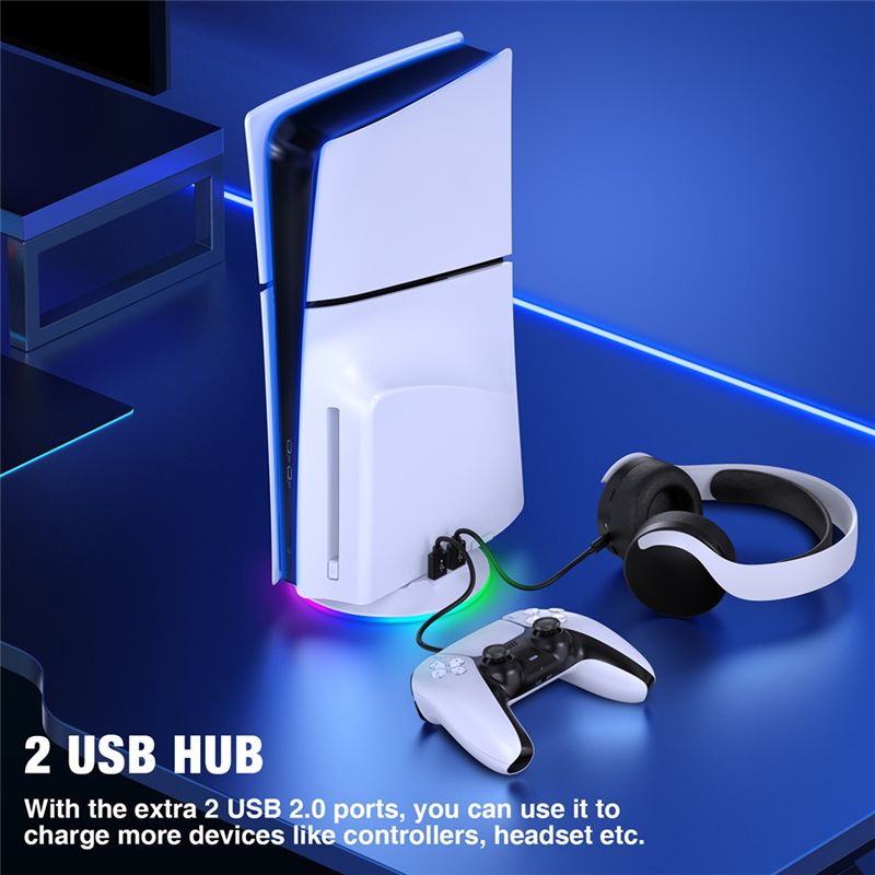 AED7-Pionowa Podstawka z Oświe – Gaming Console Holder recenzja i cena